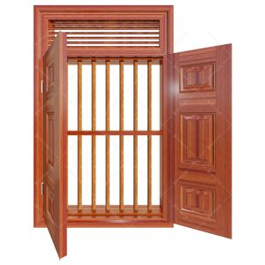 Cửa sổ thép vân gỗ KS-22.CS1-NC
