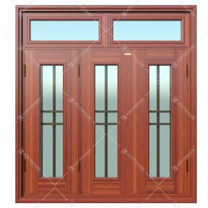 Cửa sổ thép vân gỗ KS-32.K-2TK
