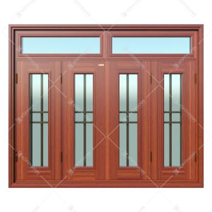 Cửa sổ thép vân gỗ KS-42.K-2TK